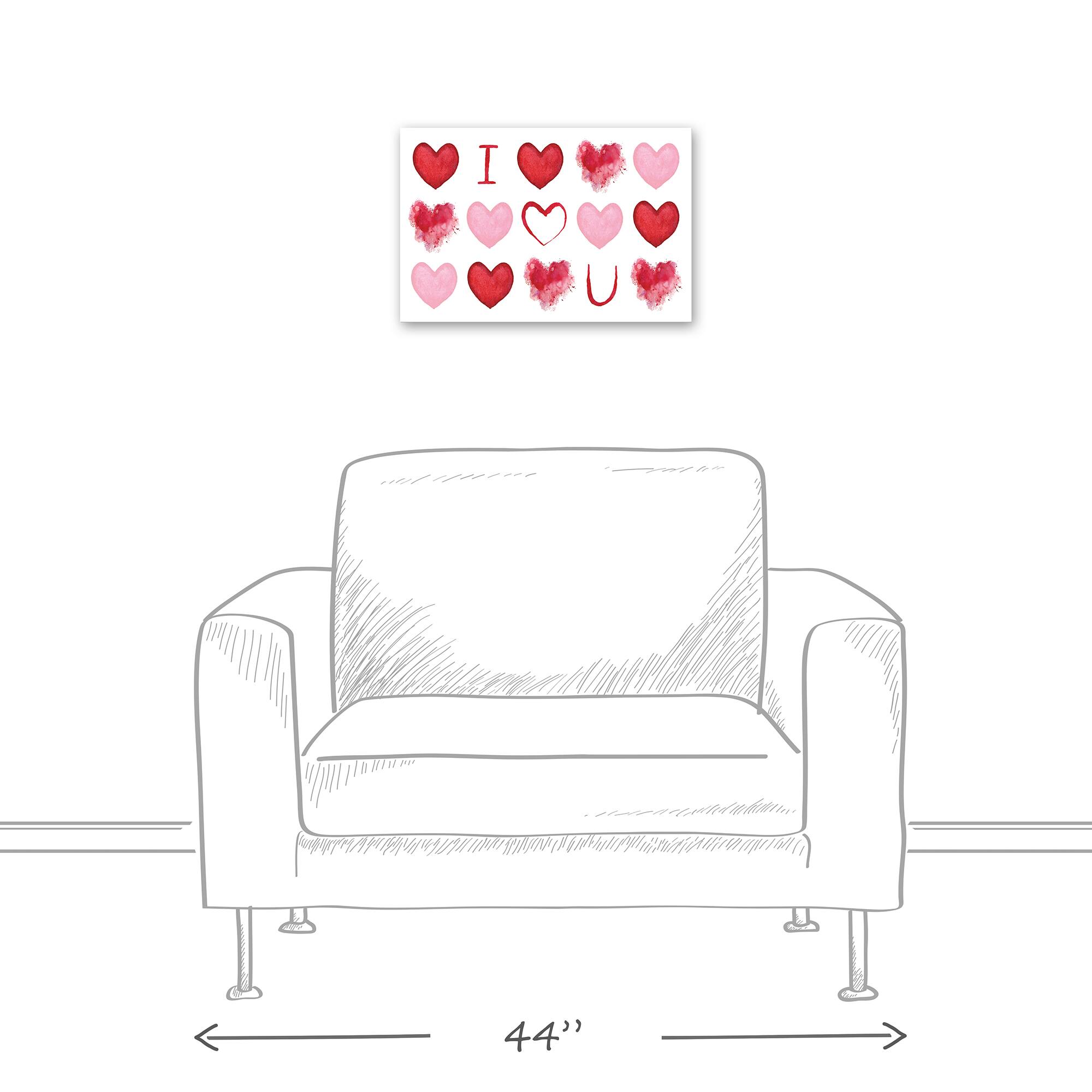 I Heart You 18" x 12" Canvas Wall Art
